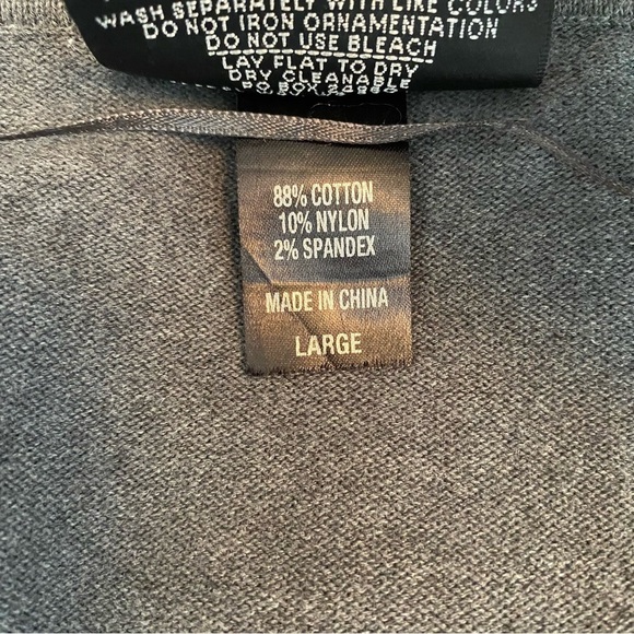 Christine Alexander Grey Embellished Cardigan Sweater - Picture 10 of 10